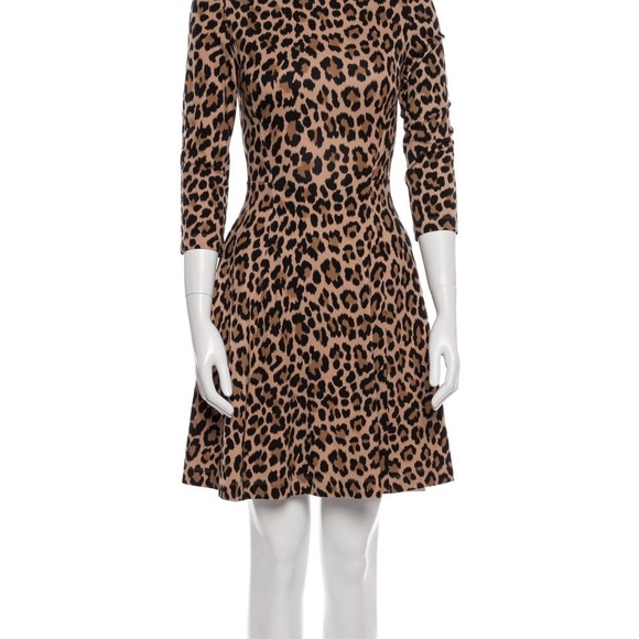 Kate Spade Leopard Print Ponte Dress - Picture 2 of 7